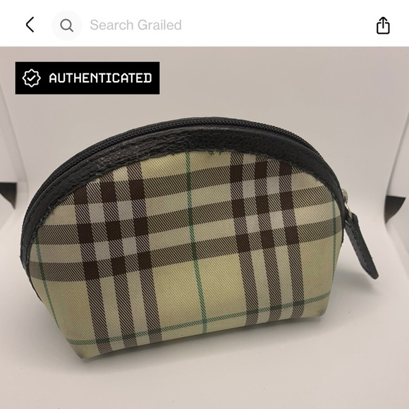 Burberry Handbags - 🥇HOST PICK - Authentic Burberry Yellow Plaid Pouch
